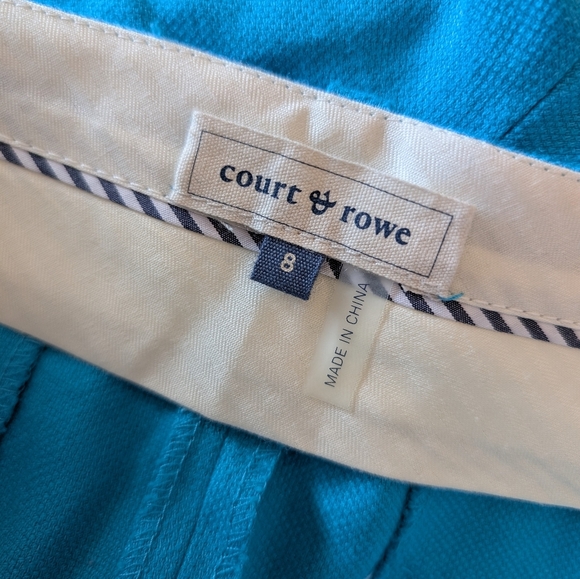 Court & Rowe Clean Finish Stretch Seersucker Trousers Stone Blue at Nordstrom - Picture 7 of 8